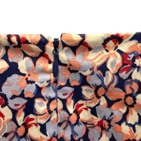 Talbots Women Floral Ombre Cocktail Dress 2P Lined Blue Pink Party Wedding Work - Picture 11 of 14